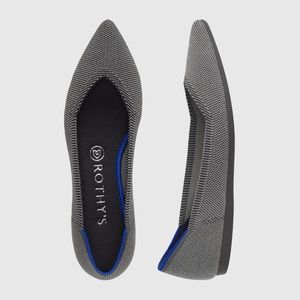 NEW Rothy’s Flats Never Worn - Grey “The Point” 11